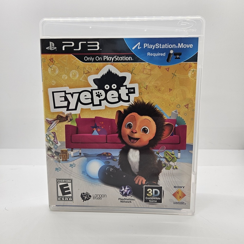 EyePet PS3 Game Complete w/ Case Manual & Disc PlayStation Move